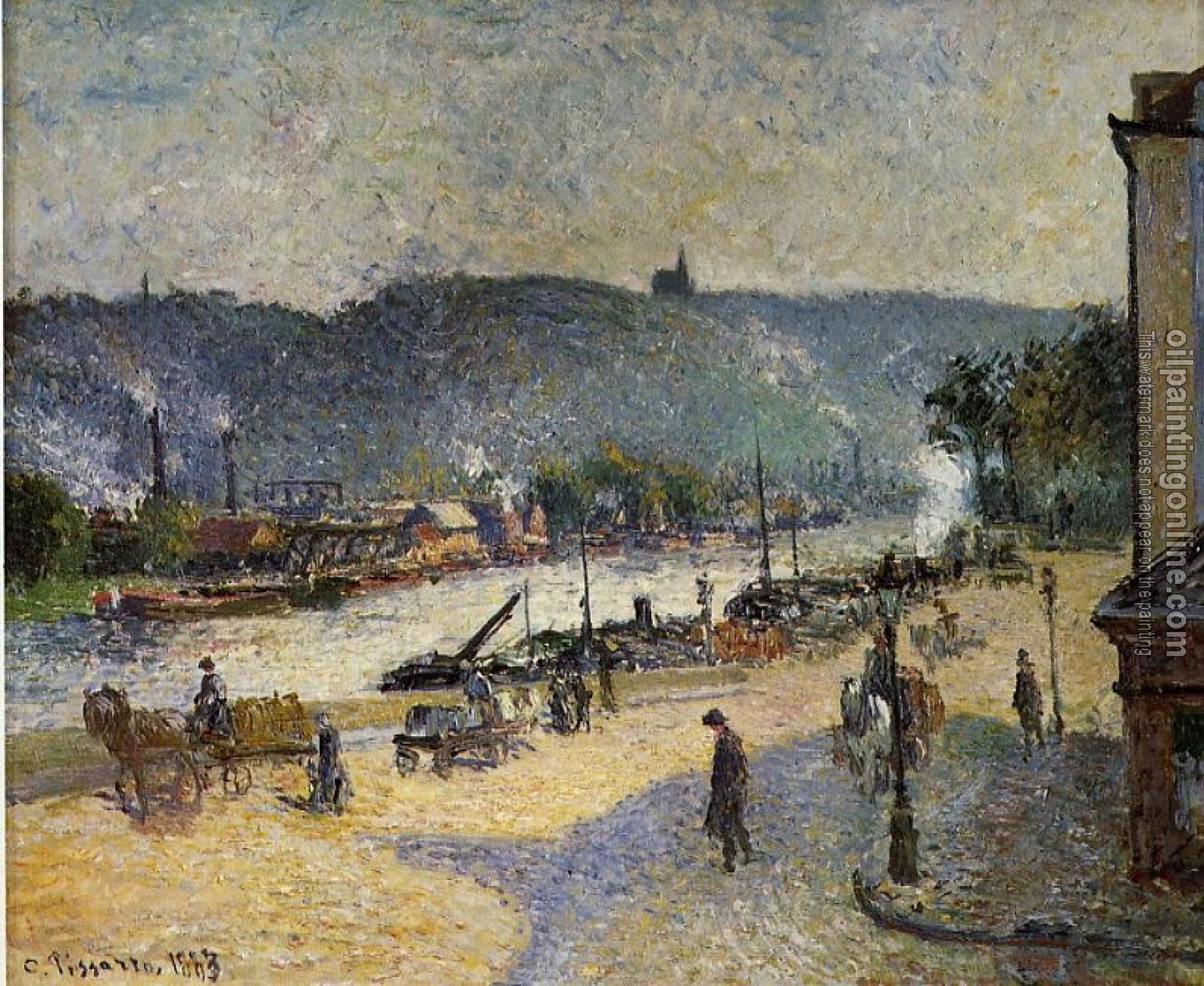 Pissarro, Camille - The Quays at Rouen